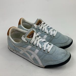 Onitsuka Tiger By ASICS Vintage Sneakers Mens 8.5 Light blue White Brown
